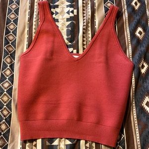 BAILEY/44 Luxe Sweater Crop Tank. Size M. Beautiful Clay Color.